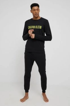 Ανδρικά Πιζάμα Παντελόνι πιτζάμας Calvin Klein Underwear χρώμα: μαύρο