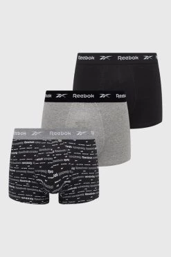 Ανδρικά Μπόξερ και σλιπ Μποξεράκια Reebok χρώμα: μαύρο