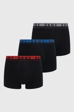 Ανδρικά Μπόξερ και σλιπ Μποξεράκια Dkny (3-pack) χρώμα: μαύρο
