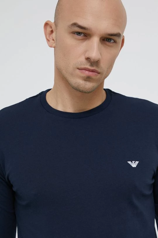 Ανδρικά Πιζάμα Βαμβακερές πιτζάμες Emporio Armani Underwear ναυτικό μπλε 5 Ανδρικά Πιζάμα Βαμβακερές πιτζάμες Emporio Armani Underwear ναυτικό μπλε - Image 5