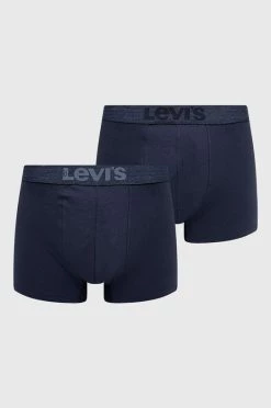 Ανδρικά Μπόξερ και σλιπ Μποξεράκια Levi's (2-pack) ναυτικό μπλε