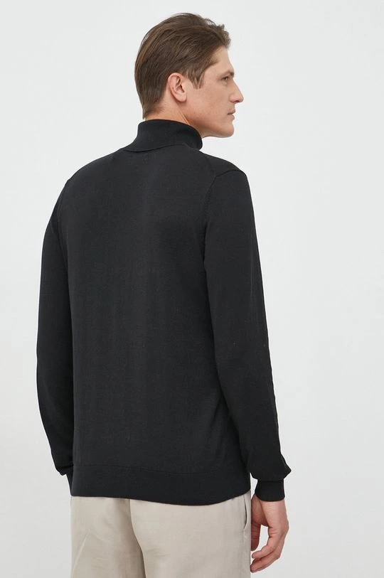 Ανδρικά Χωρίς φερμουάρ Πουλόβερ με προσθήκη μαλλιού Gant χρώμα: μαύρο, 3 Ανδρικά Χωρίς φερμουάρ Πουλόβερ με προσθήκη μαλλιού Gant χρώμα: μαύρο, - Image 3