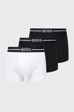 Ανδρικά Μπόξερ και σλιπ Μποξεράκια Boss (3-pack) χρώμα: μαύρο