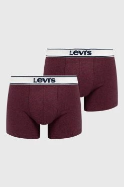 Ανδρικά Μπόξερ και σλιπ Μποξεράκια Levi's χρώμα: καφέ
