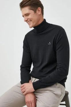 Ανδρικά Χωρίς φερμουάρ Πουλόβερ με προσθήκη μαλλιού Gant χρώμα: μαύρο, 8 Ανδρικά Χωρίς φερμουάρ Πουλόβερ με προσθήκη μαλλιού Gant χρώμα: μαύρο, -Ρούχα Εκπτώσεις unnamed file 424