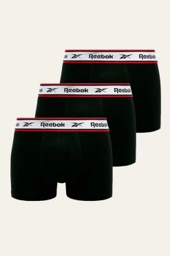 Ανδρικά Μπόξερ και σλιπ Reebok - Μποξεράκια (3-pack) μαύρο