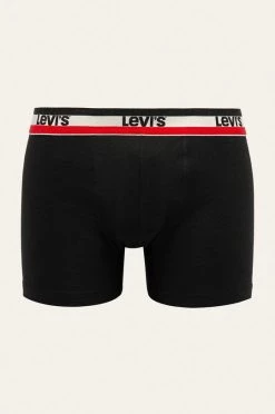 Ανδρικά Μπόξερ και σλιπ Levi's - Μποξεράκια (2-pack) μαύρο -Ρούχα Εκπτώσεις unnamed file 4312