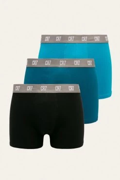 Ανδρικά Μπόξερ και σλιπ CR7 Cristiano Ronaldo - Μποξεράκια (3 Pack) τιρκουάζ