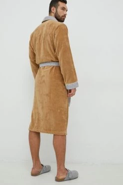 Ανδρικά Μπουρνούζια Βαμβακερό μπουρνούζι BOSS καφέ -Ρούχα Εκπτώσεις unnamed file 4491