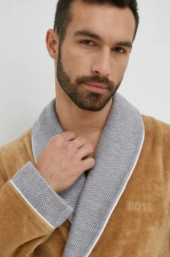 Ανδρικά Μπουρνούζια Βαμβακερό μπουρνούζι BOSS καφέ -Ρούχα Εκπτώσεις unnamed file 4492