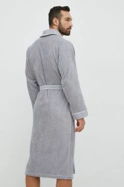 Ανδρικά Μπουρνούζια Βαμβακερό μπουρνούζι BOSS γκρι -Ρούχα Εκπτώσεις unnamed file 4496
