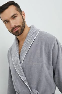 Ανδρικά Μπουρνούζια Βαμβακερό μπουρνούζι BOSS γκρι -Ρούχα Εκπτώσεις unnamed file 4498