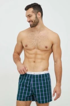 Ανδρικά Μπόξερ και σλιπ Βαμβακερό μποξεράκι Tommy Hilfiger πράσινο