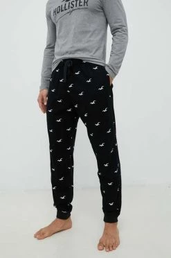 Ανδρικά Πιζάμα Πιτζάμα Hollister Co. μαύρο -Ρούχα Εκπτώσεις unnamed file 4538