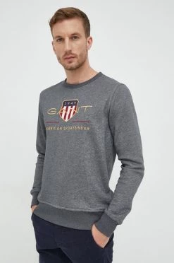 Ανδρικά Χωρίς φερμουάρ Μπλούζα Gant γκρι,