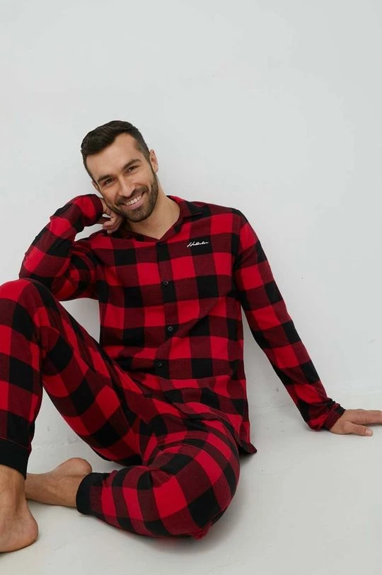 Ανδρικά Πιζάμα Πιτζάμα Hollister Co. κόκκινο 1 Ανδρικά Πιζάμα Πιτζάμα Hollister Co. κόκκινο