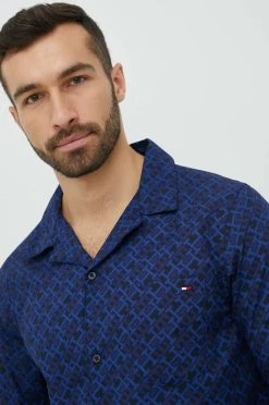 Ανδρικά Πιζάμα Βαμβακερές πιτζάμες Tommy Hilfiger ναυτικό μπλε -Ρούχα Εκπτώσεις unnamed file 4578