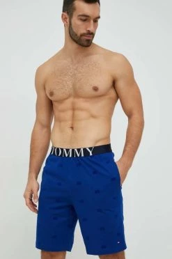 Ανδρικά Πιζάμα Βαμβακερή πιτζάμα σορτς Tommy Hilfiger ναυτικό μπλε