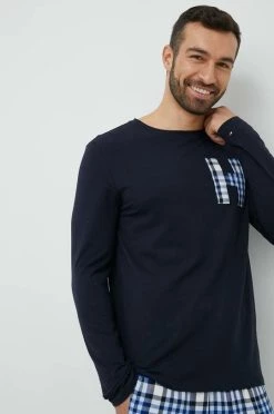 Ανδρικά Πιζάμα Πιτζάμες και παντόφλες Tommy Hilfiger ναυτικό μπλε -Ρούχα Εκπτώσεις unnamed file 4605