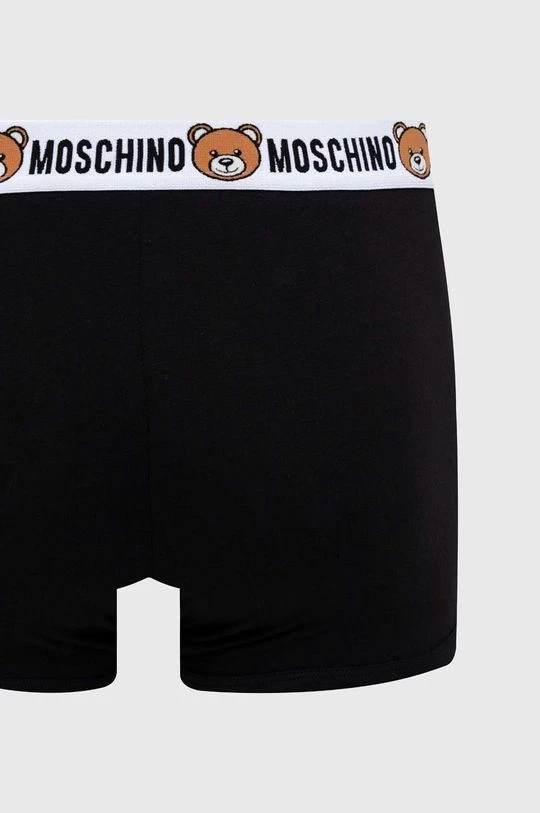 Ανδρικά Μπόξερ και σλιπ Μποξεράκια Moschino Underwear 2-pack μαύρο 2 Ανδρικά Μπόξερ και σλιπ Μποξεράκια Moschino Underwear 2-pack μαύρο - Image 2