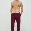 Ανδρικά Πιζάμα Παντελόνι πιτζάμας Tommy Hilfiger μαόνι