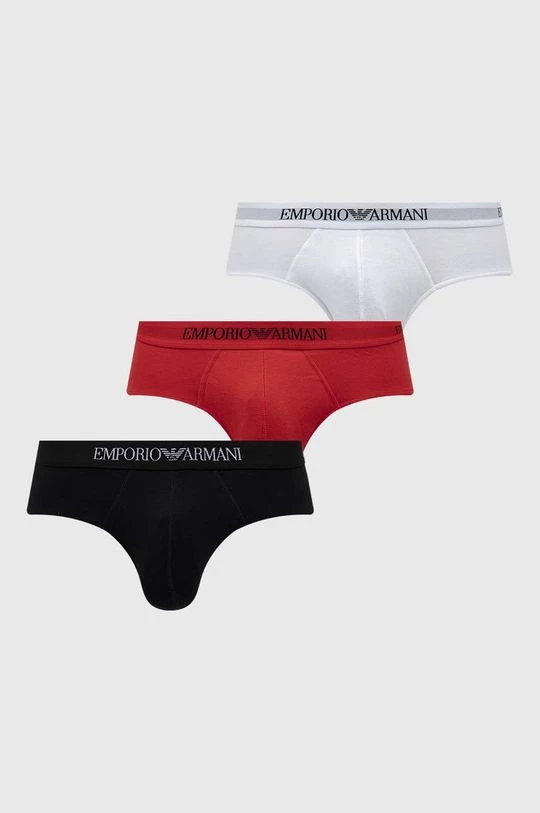 Ανδρικά Μπόξερ και σλιπ Βαμβακερό σλιπ Emporio Armani Underwear 3-pack σκούρο μπλε 1 Ανδρικά Μπόξερ και σλιπ Βαμβακερό σλιπ Emporio Armani Underwear 3-pack σκούρο μπλε