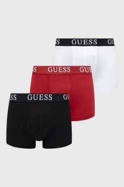 Ανδρικά Μπόξερ και σλιπ Μποξεράκια Guess 3-pack κόκκινο