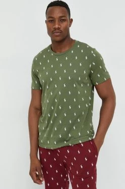 Ανδρικά Πιζάμα Βαμβακερή πιτζάμα μπλουζάκι Polo Ralph Lauren πράσινο -Ρούχα Εκπτώσεις unnamed file 4763