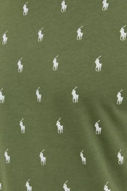 Ανδρικά Πιζάμα Βαμβακερή πιτζάμα μπλουζάκι Polo Ralph Lauren πράσινο -Ρούχα Εκπτώσεις unnamed file 4764