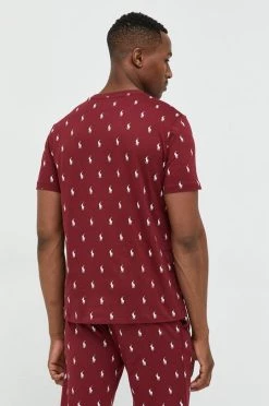 Ανδρικά Πιζάμα Βαμβακερή πιτζάμα μπλουζάκι Polo Ralph Lauren κάστανο -Ρούχα Εκπτώσεις unnamed file 4771