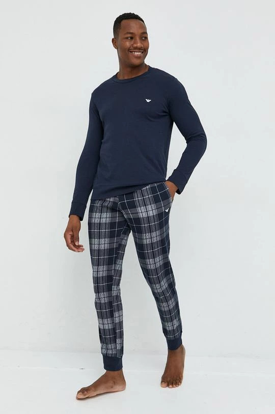 Ανδρικά Πιζάμα Βαμβακερές πιτζάμες Emporio Armani Underwear ναυτικό μπλε 1 Ανδρικά Πιζάμα Βαμβακερές πιτζάμες Emporio Armani Underwear ναυτικό μπλε