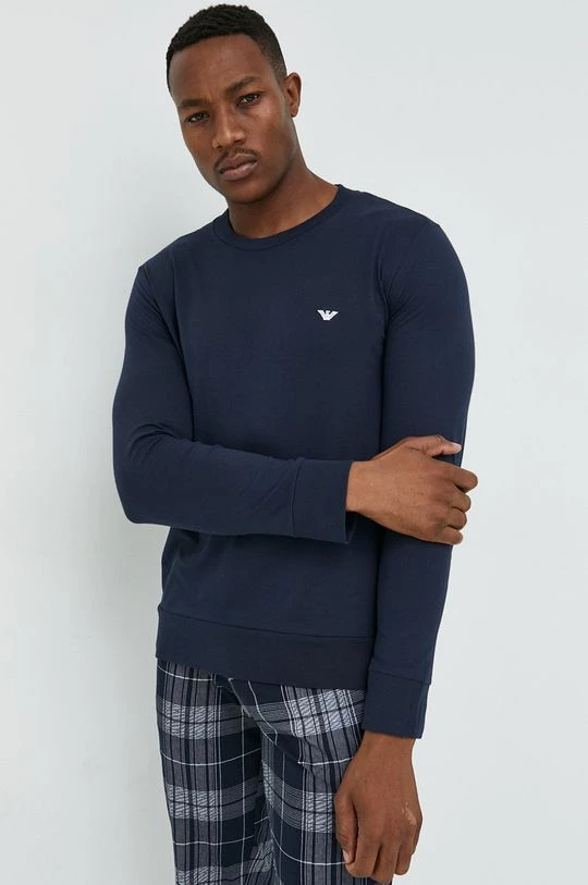 Ανδρικά Πιζάμα Βαμβακερές πιτζάμες Emporio Armani Underwear ναυτικό μπλε 3 Ανδρικά Πιζάμα Βαμβακερές πιτζάμες Emporio Armani Underwear ναυτικό μπλε - Image 3