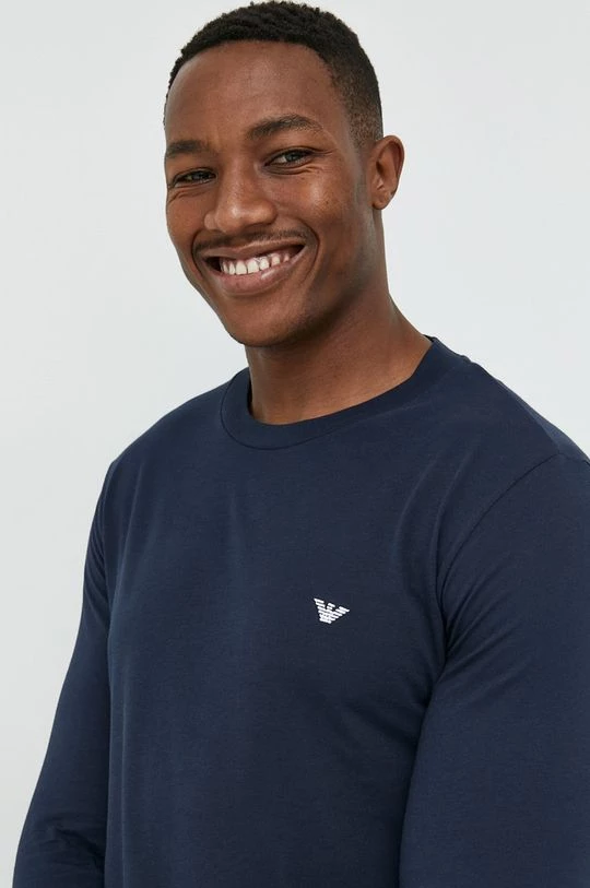 Ανδρικά Πιζάμα Βαμβακερές πιτζάμες Emporio Armani Underwear ναυτικό μπλε 5 Ανδρικά Πιζάμα Βαμβακερές πιτζάμες Emporio Armani Underwear ναυτικό μπλε - Image 5