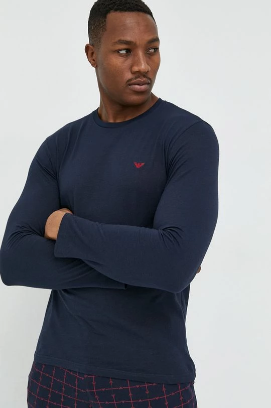 Ανδρικά Πιζάμα Βαμβακερές πιτζάμες Emporio Armani Underwear ναυτικό μπλε 3 Ανδρικά Πιζάμα Βαμβακερές πιτζάμες Emporio Armani Underwear ναυτικό μπλε - Image 3