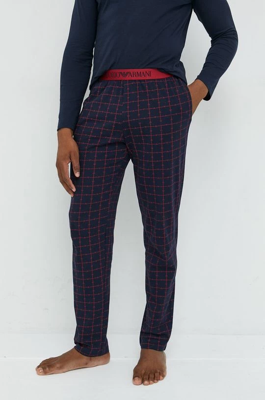 Ανδρικά Πιζάμα Βαμβακερές πιτζάμες Emporio Armani Underwear ναυτικό μπλε 4 Ανδρικά Πιζάμα Βαμβακερές πιτζάμες Emporio Armani Underwear ναυτικό μπλε - Image 4