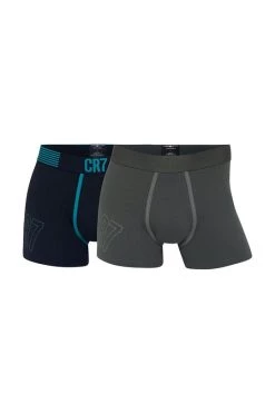 Ανδρικά Μπόξερ και σλιπ Μποξεράκια CR7 Cristiano Ronaldo 2-pack ναυτικό μπλε