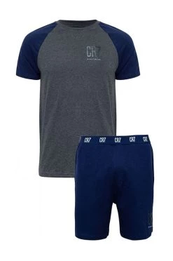 Ανδρικά Πιζάμα Πιτζάμα CR7 Cristiano Ronaldo ναυτικό μπλε