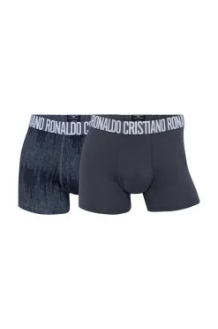 Ανδρικά Μπόξερ και σλιπ Μποξεράκια CR7 Cristiano Ronaldo 2-pack γκρι