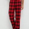 Ανδρικά Πιζάμα Βαμβακερό παντελόνι πιτζάμα GAP κόκκινο