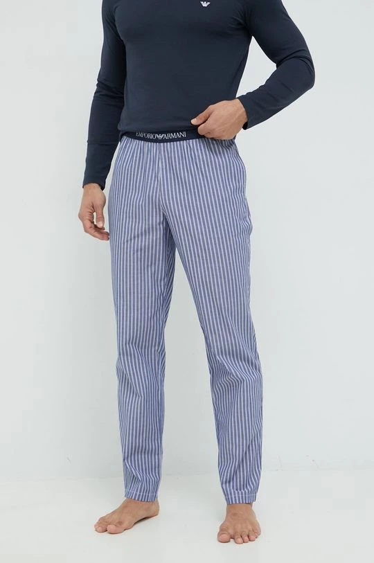 Ανδρικά Πιζάμα Βαμβακερές πιτζάμες Emporio Armani Underwear ναυτικό μπλε 4 Ανδρικά Πιζάμα Βαμβακερές πιτζάμες Emporio Armani Underwear ναυτικό μπλε - Image 4