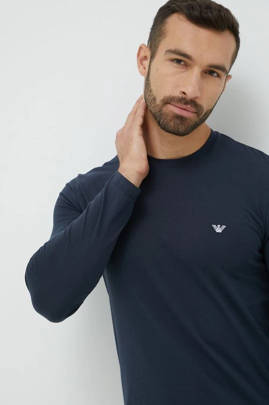 Ανδρικά Πιζάμα Βαμβακερές πιτζάμες Emporio Armani Underwear ναυτικό μπλε 5 Ανδρικά Πιζάμα Βαμβακερές πιτζάμες Emporio Armani Underwear ναυτικό μπλε - Image 5