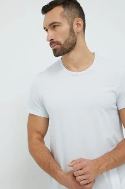 Ανδρικά Πιζάμα Μπλουζάκι πιτζάμας Calvin Klein Underwear ανοιχτό μπλε -Ρούχα Εκπτώσεις unnamed file 4982