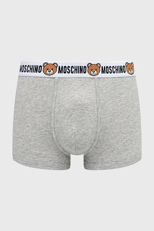 Ανδρικά Μπόξερ και σλιπ Μποξεράκια Moschino Underwear 2-pack γκρι 2 Ανδρικά Μπόξερ και σλιπ Μποξεράκια Moschino Underwear 2-pack γκρι - Image 2