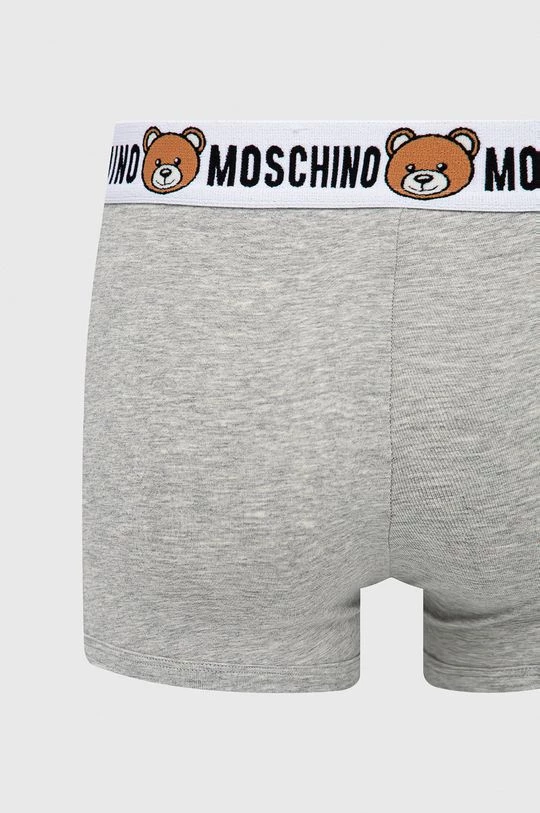 Ανδρικά Μπόξερ και σλιπ Μποξεράκια Moschino Underwear 2-pack γκρι 3 Ανδρικά Μπόξερ και σλιπ Μποξεράκια Moschino Underwear 2-pack γκρι - Image 3