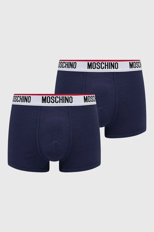 Ανδρικά Μπόξερ και σλιπ Μποξεράκια Moschino Underwear 2-pack ναυτικό μπλε 1 Ανδρικά Μπόξερ και σλιπ Μποξεράκια Moschino Underwear 2-pack ναυτικό μπλε