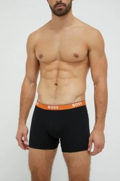 Ανδρικά Μπόξερ και σλιπ Μποξεράκια BOSS (3-pack) - Pack , χρώμα: μαύρο -Ρούχα Εκπτώσεις unnamed file 5073