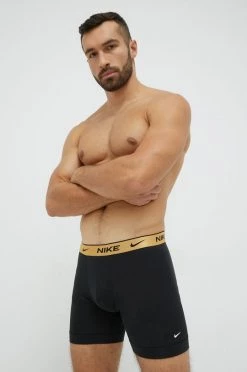 Ανδρικά Μπόξερ και σλιπ Μποξεράκια Nike (3-pack) μαύρο