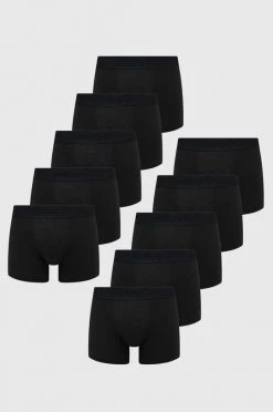 Ανδρικά Μπόξερ και σλιπ Μποξεράκια Resteröds 10-pack μαύρο