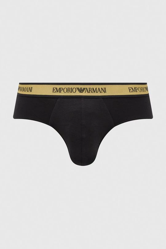 Ανδρικά Μπόξερ και σλιπ Σλιπ Emporio Armani Underwear (2-pack) μαύρο 1 Ανδρικά Μπόξερ και σλιπ Σλιπ Emporio Armani Underwear (2-pack) μαύρο