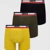 Ανδρικά Μπόξερ και σλιπ Μποξεράκια Levi's (3-pack) , χρώμα: πράσινο